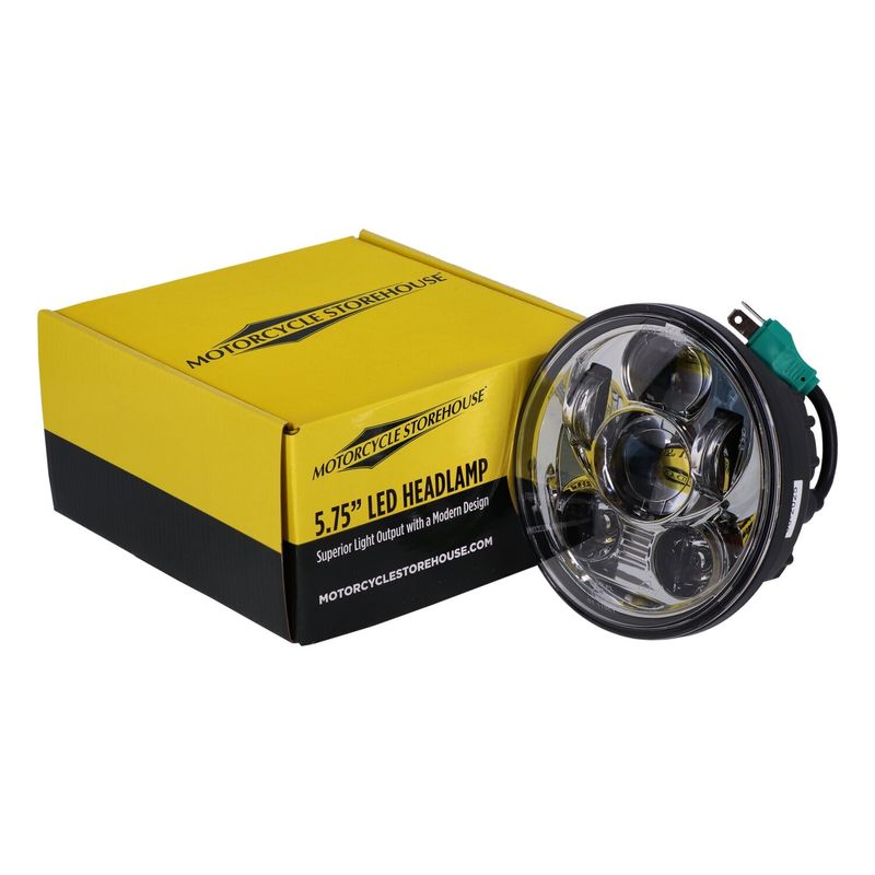 Strålkastare MCS Bright 5-3/4" LED krom universal