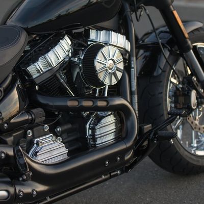 Luftfiltersats Arlen Ness 10-GAUGE 1 Sucker Evo B.T. with CV carb 93-99 krom