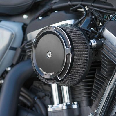Luftfilter Arlen Ness 18-361 1 Sucker Beveled svart CV carb Twin Cam 99-06 m.fl.