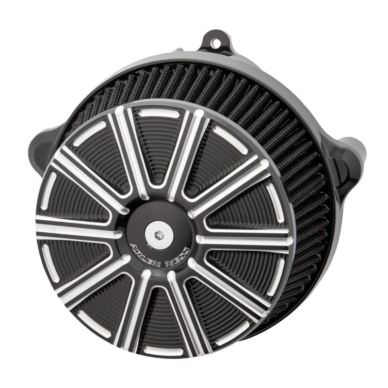 Luftfiltersats Arlen Ness 600-307 1 Sucker 10 svart Softail 25-26