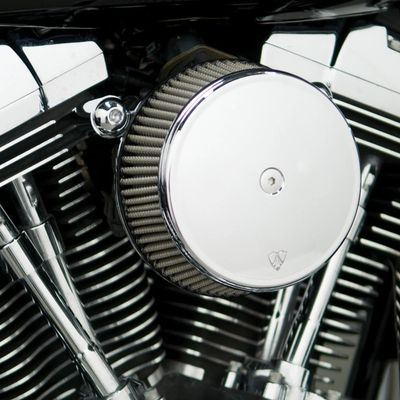 Luftfilter Arlen Ness 50-333 1 Sucker slät krom FLT. With Magneti Marelli fuel
