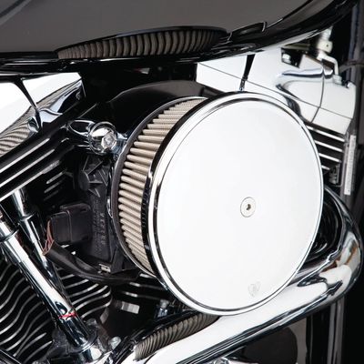 Luftfilter Arlen Ness 50-782 2 Sucker slät krom FLT with Magneti Marelli fuel