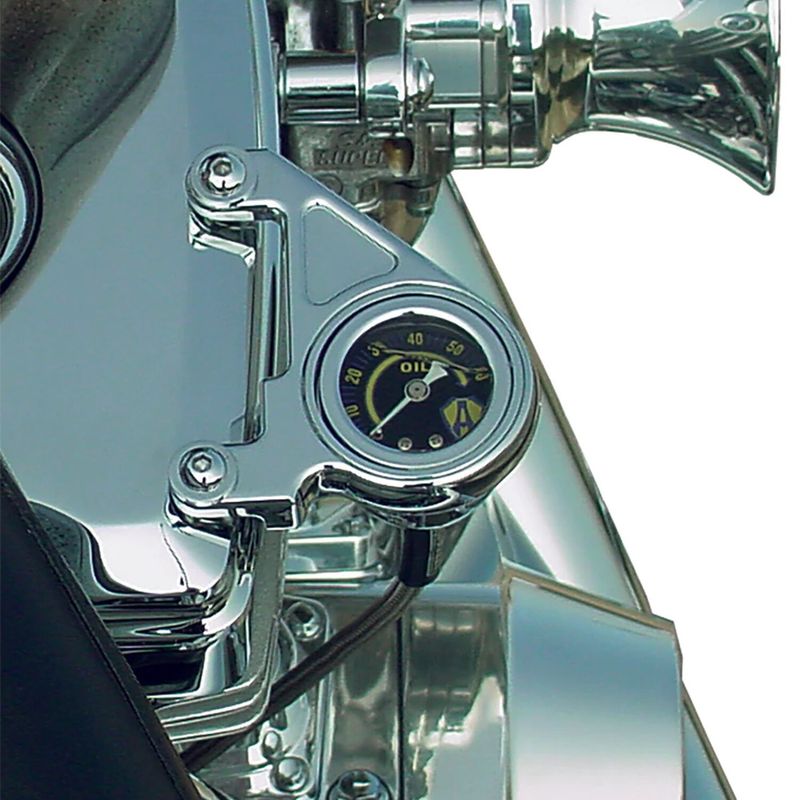 Oljetrycksmätare Arlen Ness slät Twin Cam 99-17