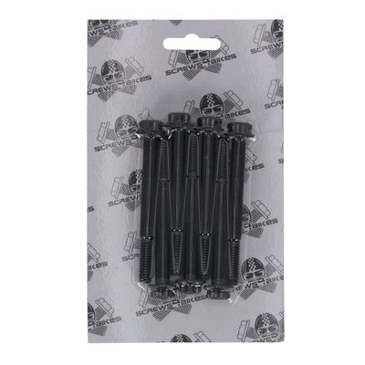 Bultsats vevhus Screws4Bikes Titan 2Drive svart Softail 18-25 KG.HD.2.2D.sw