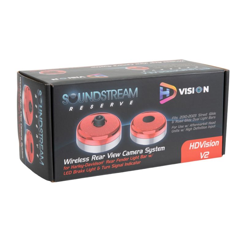 Backkamera Soundstream trådlös för V2 Street Glide/Road Glide 10-23