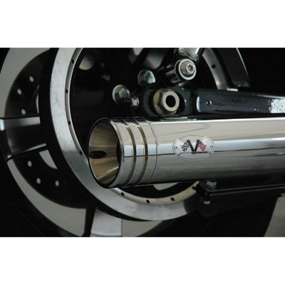Slip-on ljuddämpare V Performance Ring 80mm dubbel krom XL Sportster 04-13
