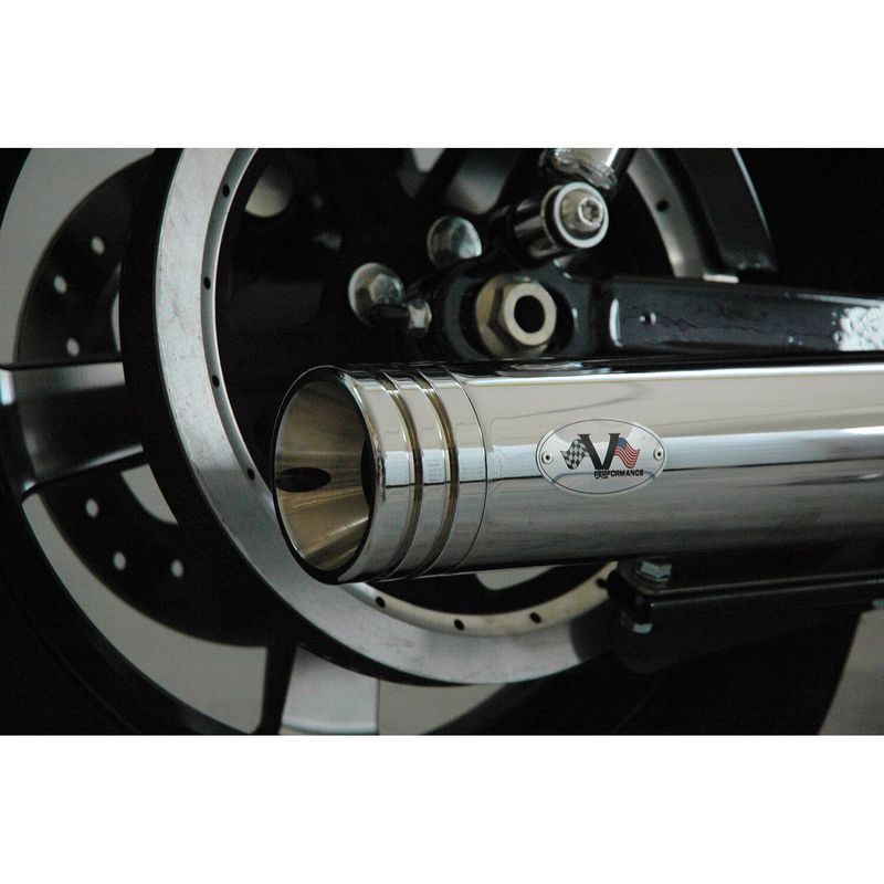 Slip-on ljuddämpare V Performance Ring 80mm dubbel krom XL Sportster 04-13