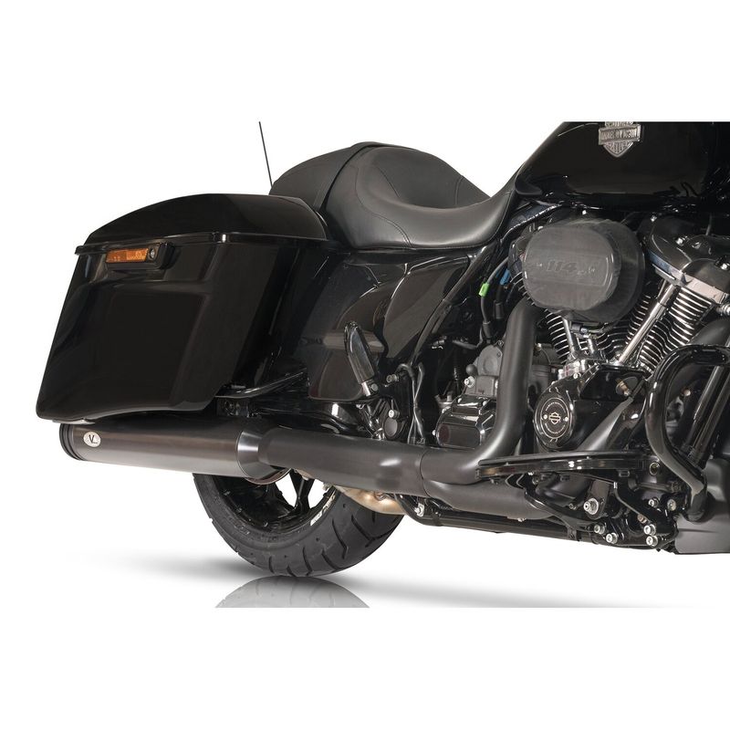 Slip-on ljuddämpare V Performance Ring Cer 114mm dubbel svart FLT/Touring 21-24