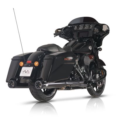 Slip-on ljuddämpare V Performance Ring Cer 114mm dubbel svart FLT/Touring 21-24