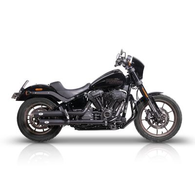Slip-on ljuddämpare V Performance Double Ring svart FXBBS Softail Street Bob 22-24