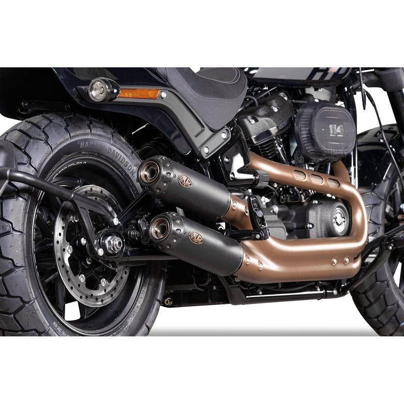 Slip-on ljuddämpare V Performance Tracker svart Softail FXFBS Fat Bob 114