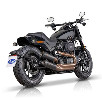 Slip-on ljuddämpare V Performance Tracker svart Softail FXFBS Fat Bob 114