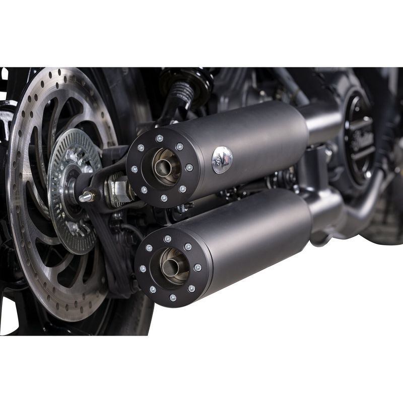 Slip-on ljuddämpare V Performance Chubby 90mm svart Indian Scout, Scout Bobber 15-20
