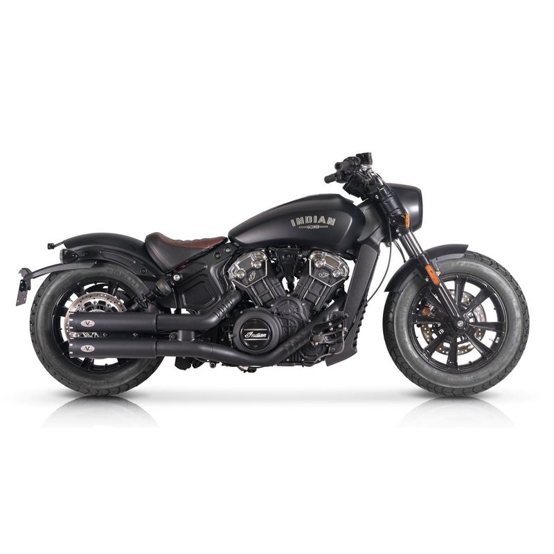 Slip-on ljuddämpare V Performance Revolver 90mm svart Indian Scout, Scout Bobber 21-24