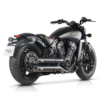 Slip-on ljuddämpare V Performance Revolver 90mm svart Indian Scout, Scout Bobber 21-24