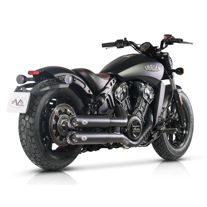 Slip-on ljuddämpare V Performance Revolver 90mm svart Indian Scout, Scout Bobber 21-24