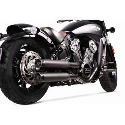 Slip-on ljuddämpare V Performance Ring 80mm dubbel svart Indian Scout, Scout Bobber 15-20