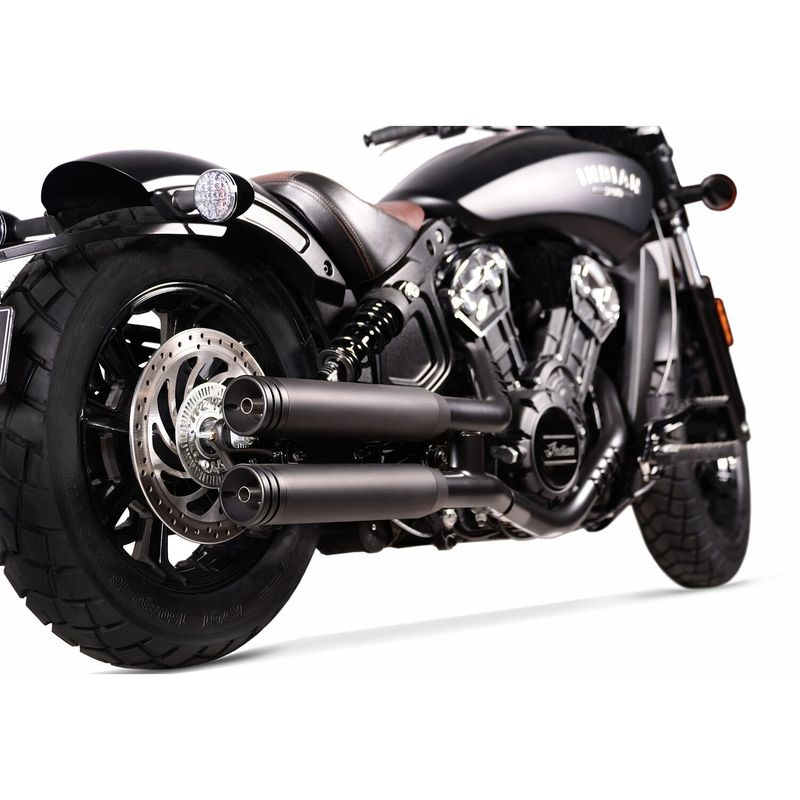 Slip-on ljuddämpare V Performance Ring 80mm dubbel svart Indian Scout, Scout Bobber 15-20