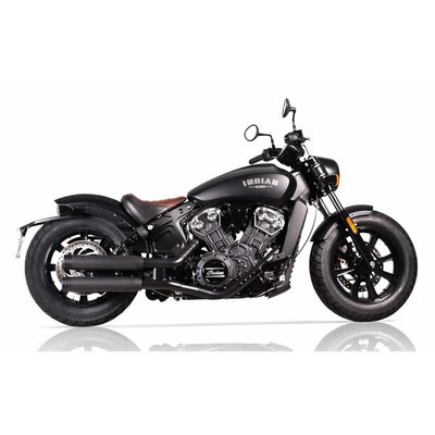 Slip-on ljuddämpare V Performance Ring 80mm dubbel svart Indian Scout, Scout Bobber 15-20