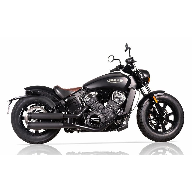 Slip-on ljuddämpare V Performance Ring 80mm dubbel svart Indian Scout, Scout Bobber 15-20