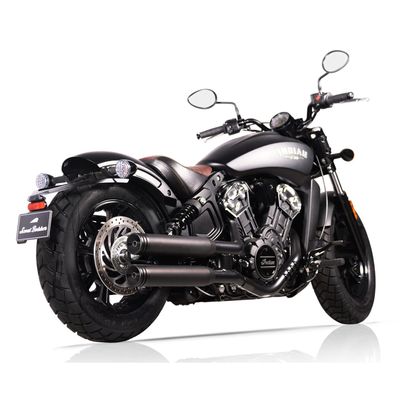 Slip-on ljuddämpare V Performance Ring 80mm dubbel svart Indian Scout, Scout Bobber 15-20