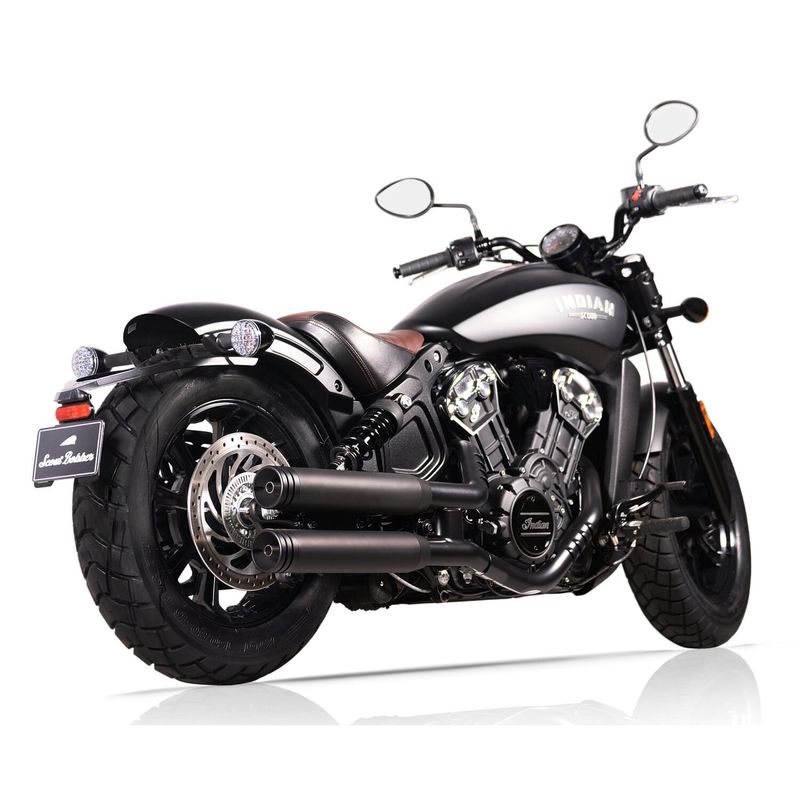 Slip-on ljuddämpare V Performance Ring 80mm dubbel svart Indian Scout, Scout Bobber 15-20