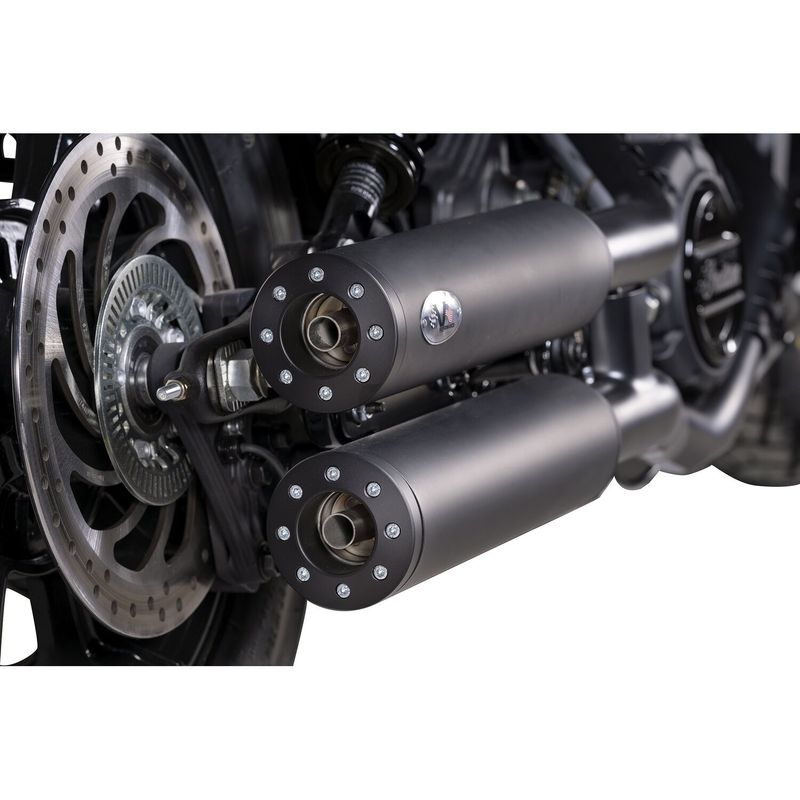 Slip-on ljuddämpare V Performance Chubby 90mm svart Indian Scout, Scout Bobber 21-24