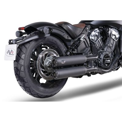 Slip-on ljuddämpare V Performance Chubby 90mm svart Indian Scout, Scout Bobber 21-24
