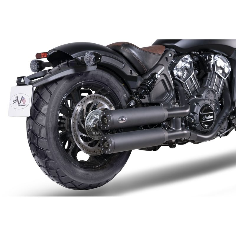 Slip-on ljuddämpare V Performance Chubby 90mm svart Indian Scout, Scout Bobber 21-24