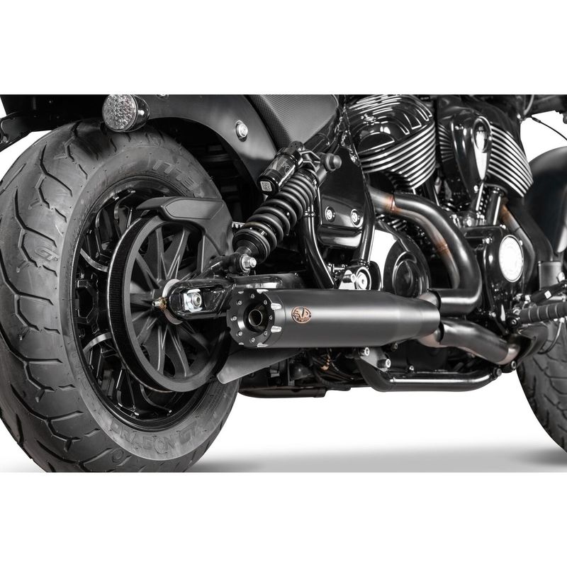 Avgassystem V Performance 2 1 Revolver Eur svart Indian Chief 25-26