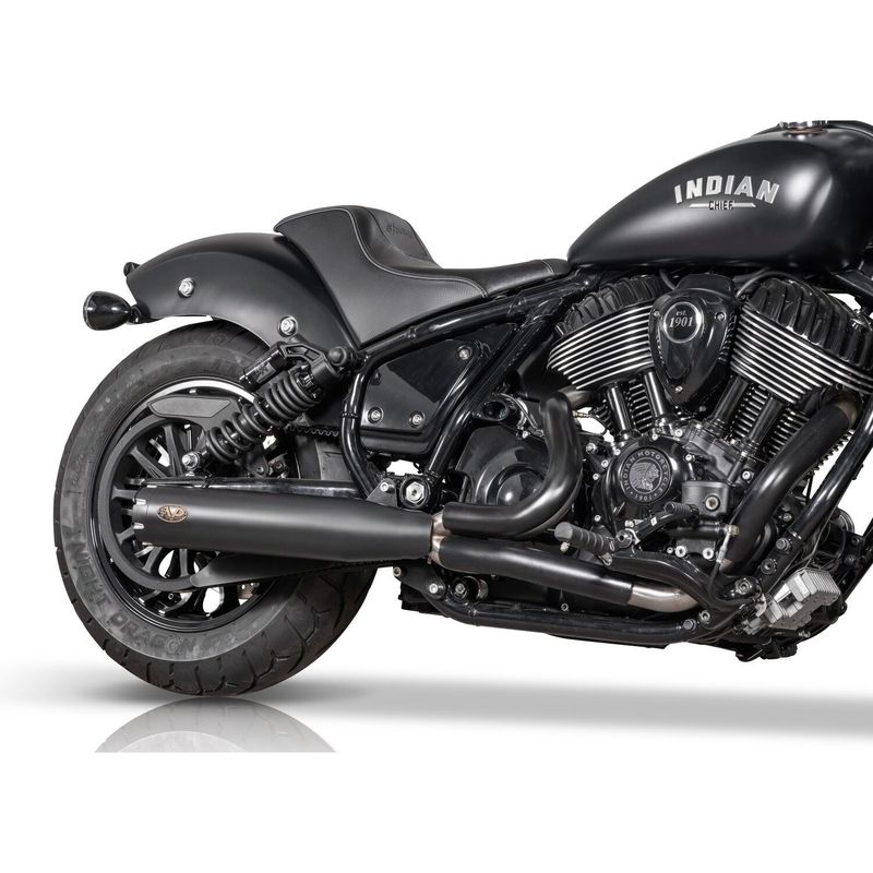 Avgassystem V Performance 2 1 Revolver Euro svart Indian Chief 21-24