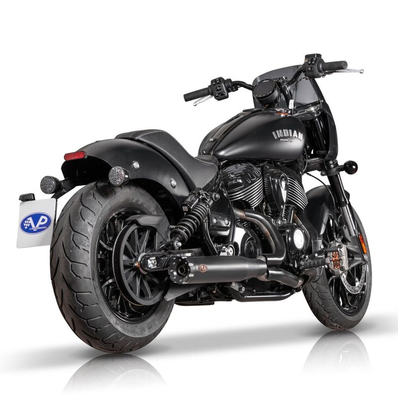 Avgassystem V Performance 2 1 Revolver Euro svart Indian Chief 21-24