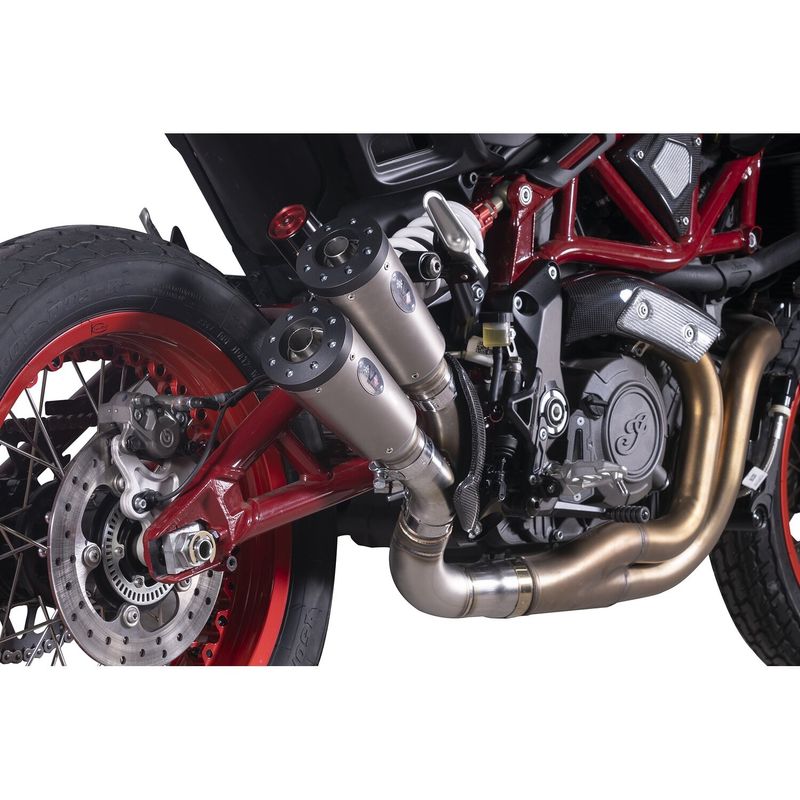 Slip-on ljuddämpare V Performance titan Indian FTR 1200 19-24 m.fl.