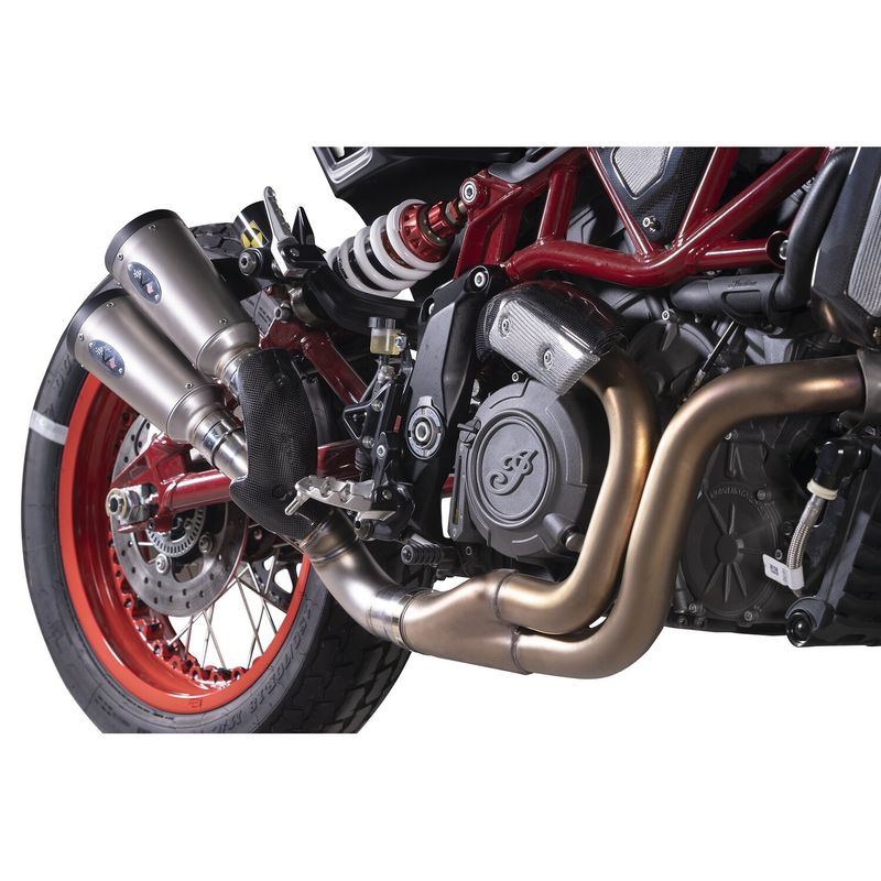 Slip-on ljuddämpare V Performance titan Indian FTR 1200 19-24 m.fl.