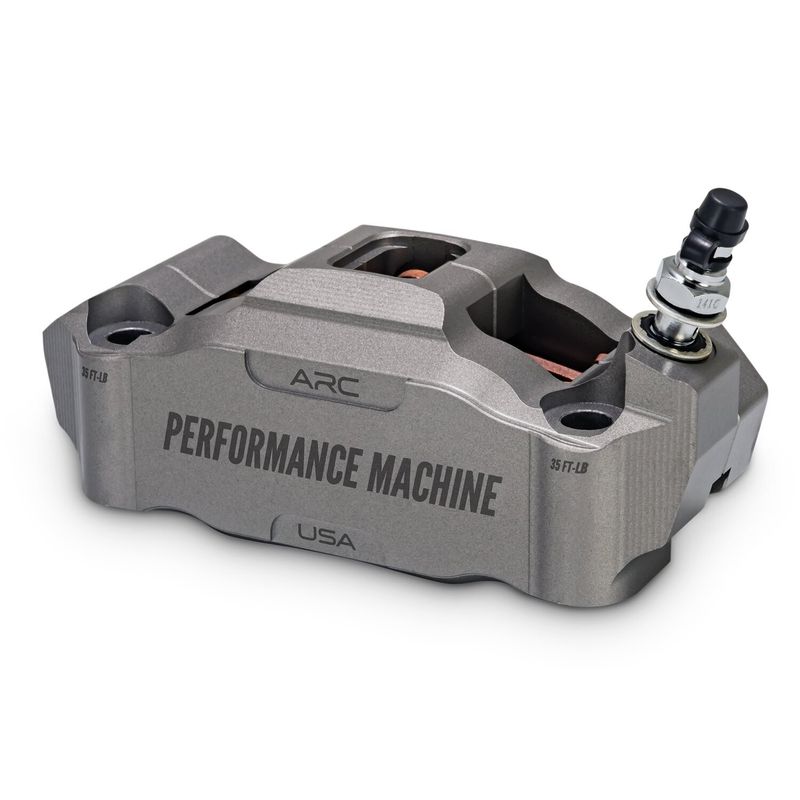 Bromsok fäste Performance Machine PM höger gunmetal/grå