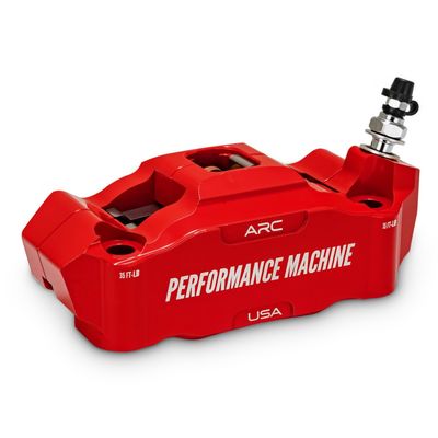 Bromsok fäste Performance Machine PM höger röd