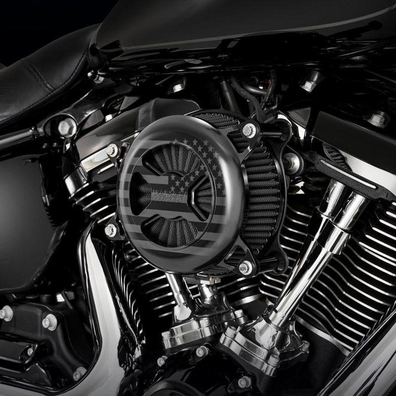 Luftfilter Vance & Hines VO2 America svart Softail 25-26/Touring 24-26