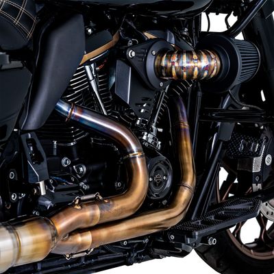 Luftfilter Vance & Hines VO2 mattsvart Softail 25-26