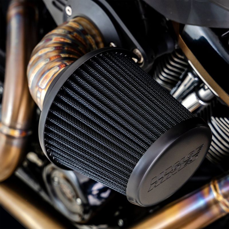 Luftfilter Vance & Hines VO2 mattsvart Softail 25-26