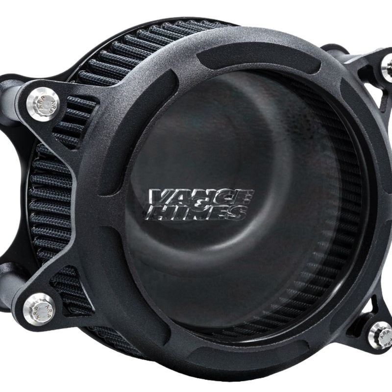 Luftfilter Vance & Hines VO2 Insight svart rynklack Softail 25-26/Touring 24-26