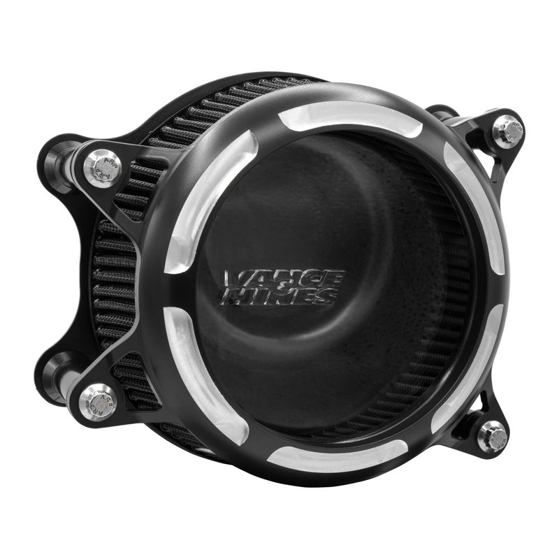 Luftfilter Vance & Hines VO2 Insight svart kontrast Softail 25-26/Touring 24-26