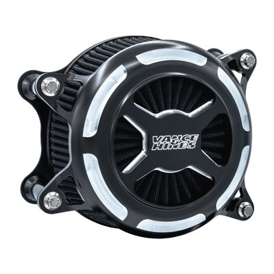 Luftfilter Vance & Hines VO2 Contrast svart Softail 25-26