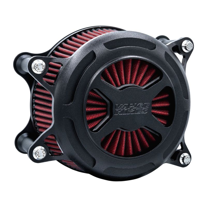 Luftfilter Vance & Hines VO2 struktursvart Softail 25-26
