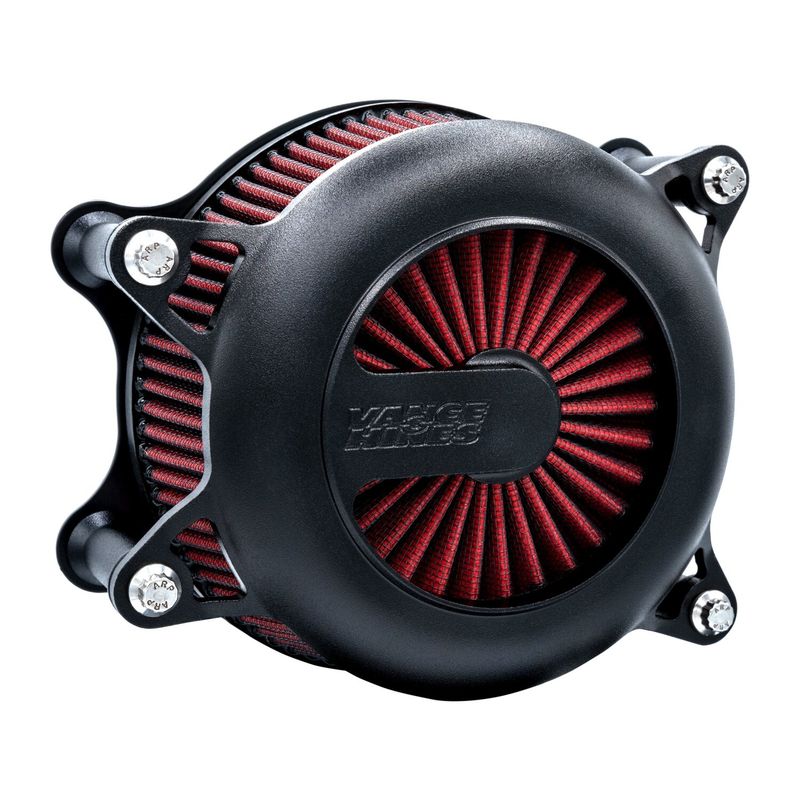 Luftfilter Vance & Hines VO2 Rogue svart rynklack Softail 25-26/Touring 24-26