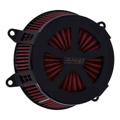 Luftfilter Vance & Hines VO2 Radiant V mattsvart Softail 25-26/Touring 24-26