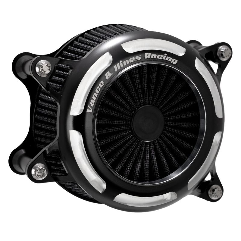 Luftfilter Vance & Hines VO2 Onyx CC mattsvart Softail 18-24