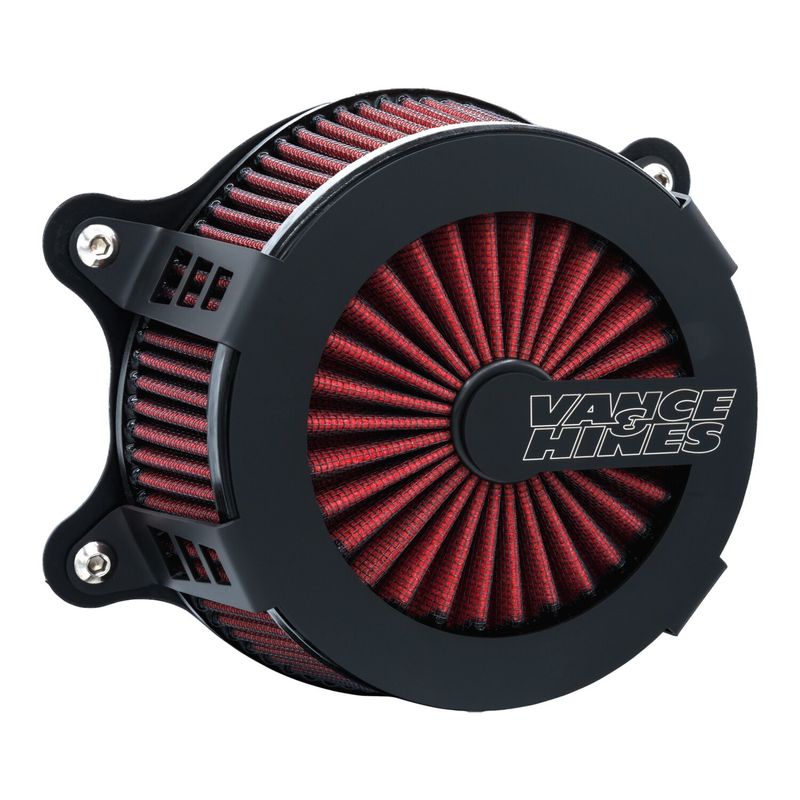 Luftfiltersats Vance & Hines VO2 Cage Fighter mattsvart Softail 25-26