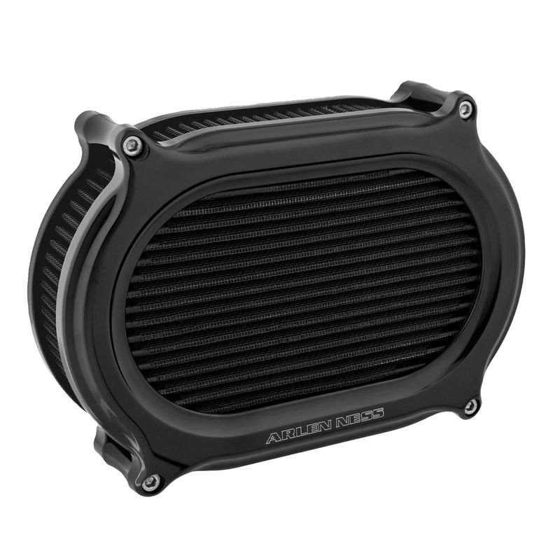Luftfiltersats Arlen Ness 600-206 2 Oval svart