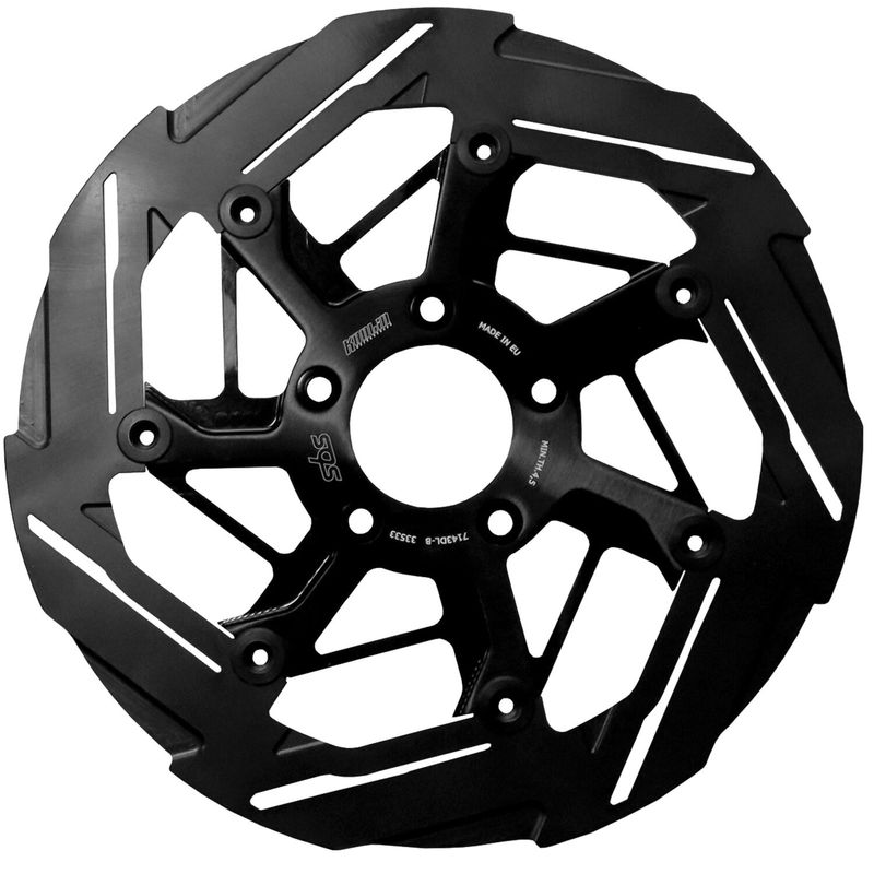 Bromsskiva fram Kodlin SBS 7 spoke vänster svart Softail 15-26