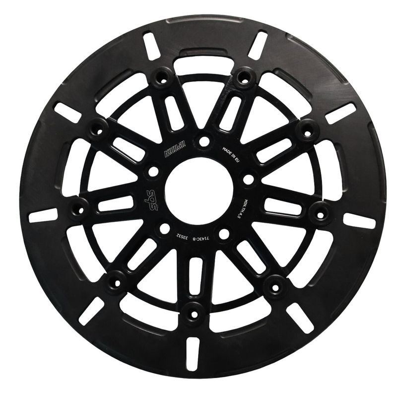 Bromsskiva fram Kodlin SBS 9 spoke svart Softail 15-26